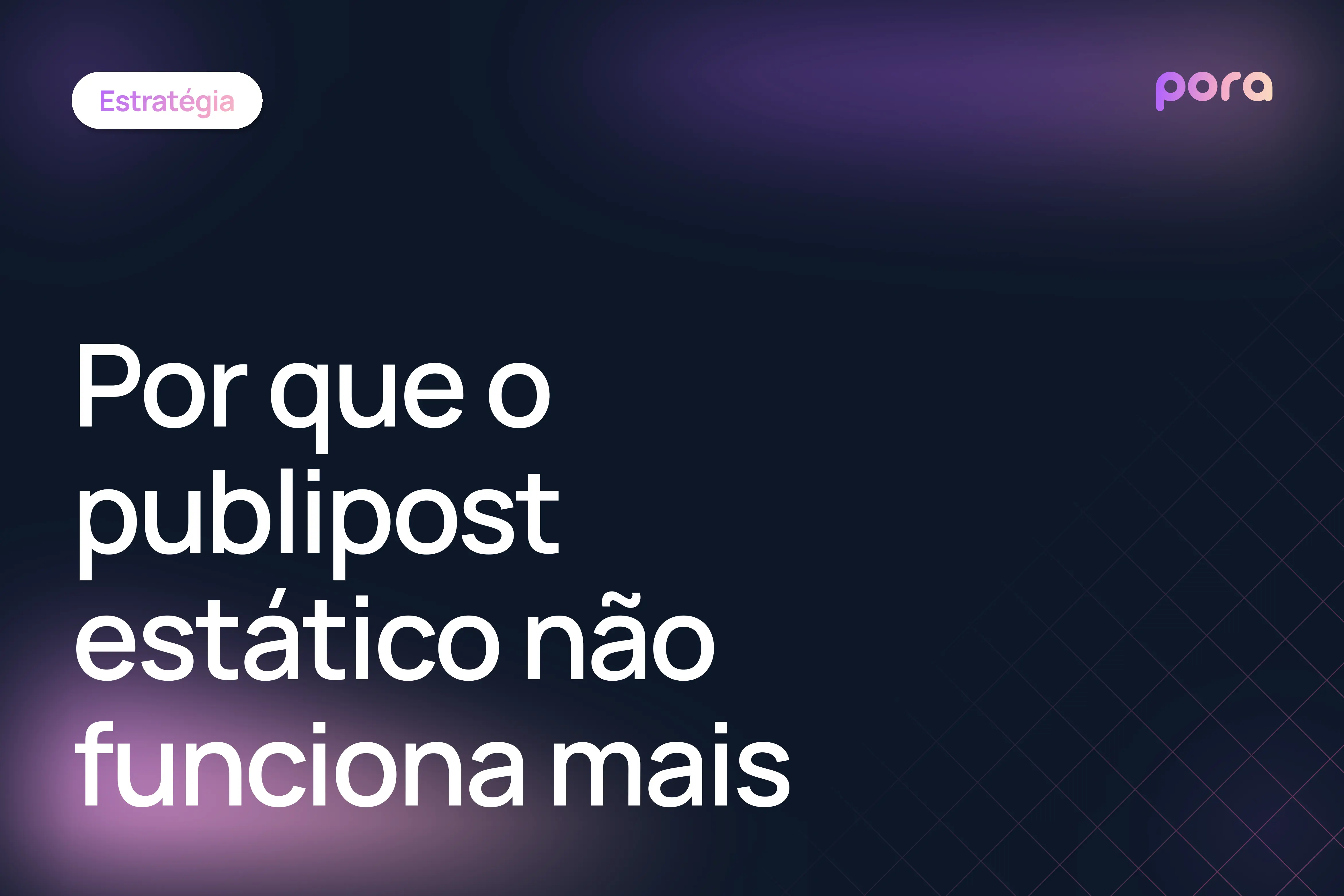 Por que o publipost estático não funciona mais